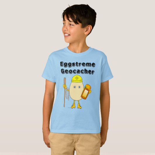 T-shirt Geocaching Eggstreme (Devant entier)
