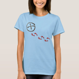 T-shirt Géocaching "empreintes"