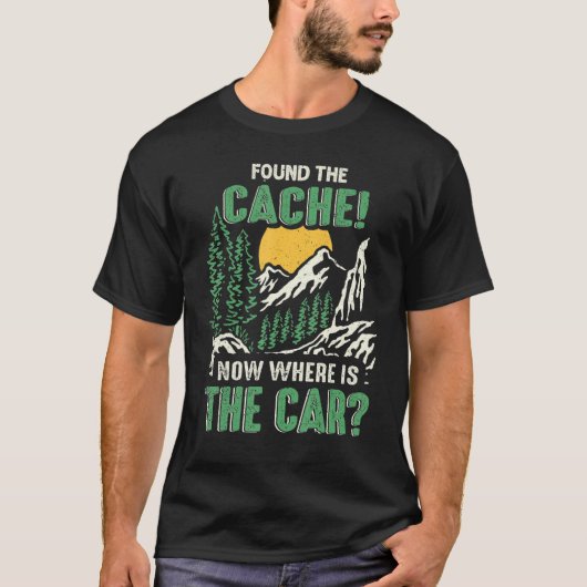 T-shirt Geocaching Found The Cache Geocacher Expert Geocac (Devant)
