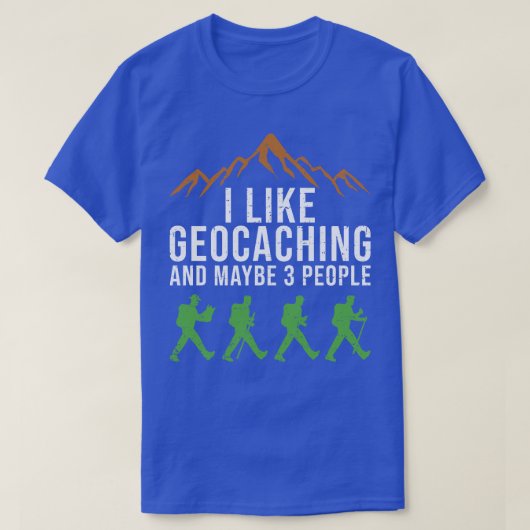 T-shirt Geocaching Gps Cache Geocacher Coordonnées Geocach (Design devant)