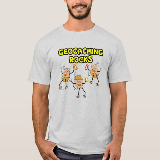 T-shirt Géocaching Rocks (Devant)