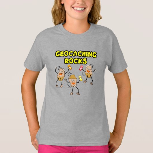 T-shirt Géocaching Rocks (Devant)