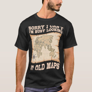 T-shirt Géographe Carte du monde Cartographe Géographie Gé