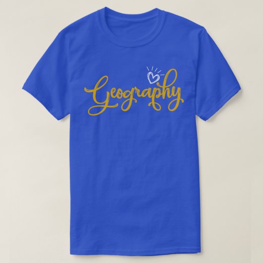 T-shirt Géographie Amour1 (Design devant)