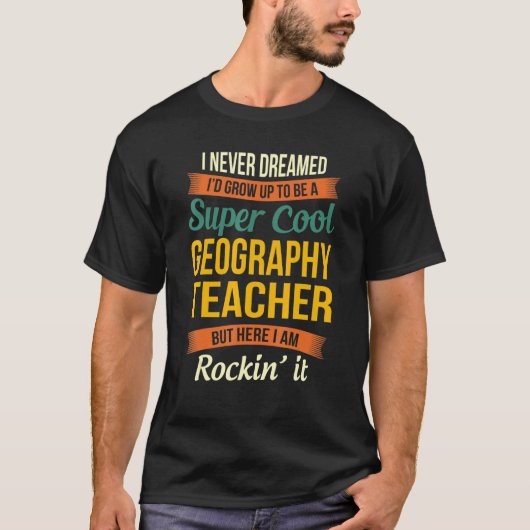 T-shirt Géographie Appréciation de l'enseignant (Devant)