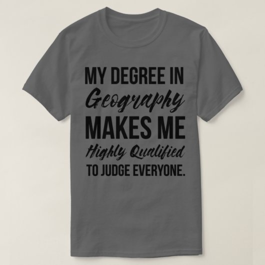 T-shirt Géographie Degré (Design devant)