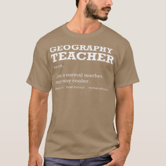 T-shirt Géographie Enseignant Définition Titre Du Travail