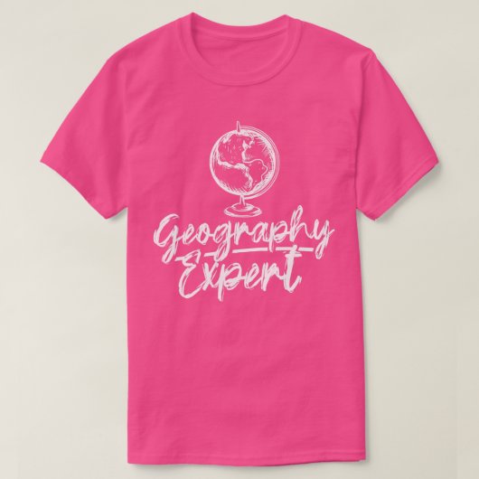 T-shirt Géographie Expert Étudiant Géographe Geo (Design devant)