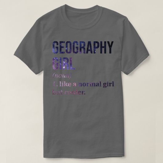 T-shirt Géographie Fille Drôle Dire (Design devant)