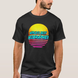 T-shirt Géographie Idée Mondes Meilleur Géographe
