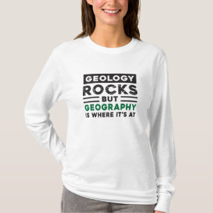 T-shirt Géographie Professeur Funny Monde Continents Idée