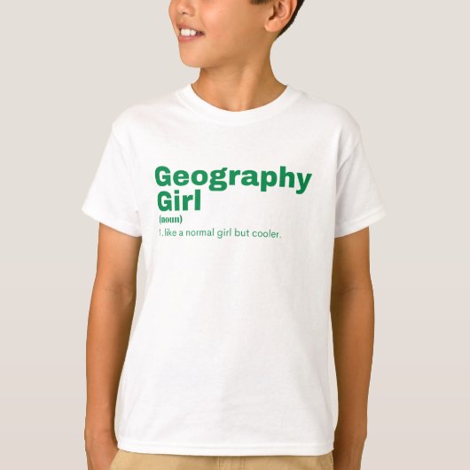 T-shirt Geography Girl - Géographie (Devant)