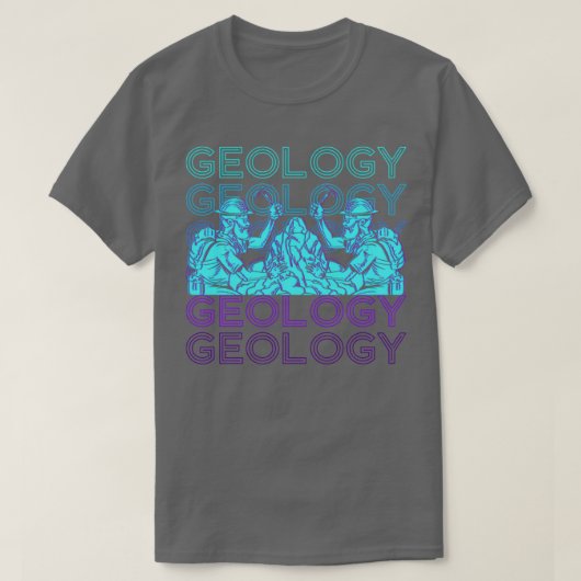 T-shirt Géologie Géologue Rétro (Design devant)