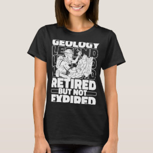T-shirt Géologie Géophysique à la retraite Géologue