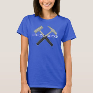 T-shirt Géologie Rocks! Logo de marteau de géologue
