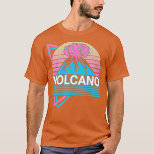 T-shirt Géologie Volcano Magma Lava Retro Cadeau