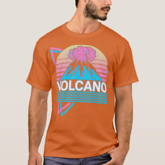 T-shirt Géologie Volcano Magma Lava Retro Cadeau