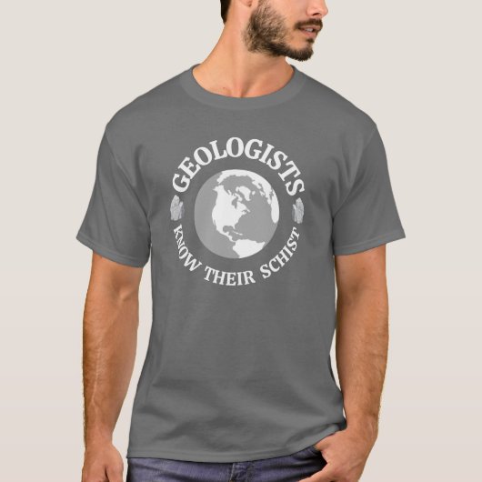 T-shirt Géologue Connaît Leur Schiste (Devant)