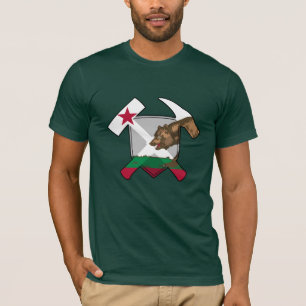 T-shirt Géologue de Californie - Marteau et bouclier