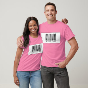 T-shirt Géologue de code barres