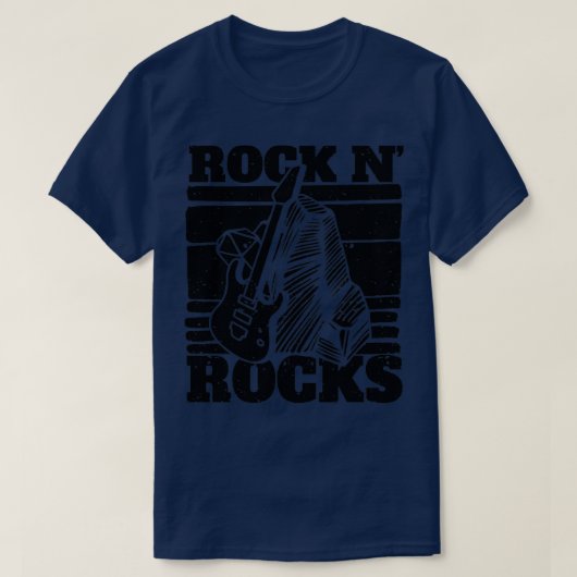 T-shirt Géologue de la chasse sur roche drôle Rock N Rocks (Design devant)
