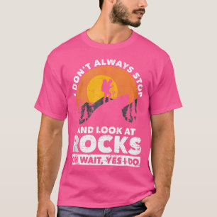 T-shirt Géologue drôle Randonnée de montagne Paléontologue