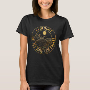 T-shirt Géologue Minéral Collection de roches Fossiles Géo