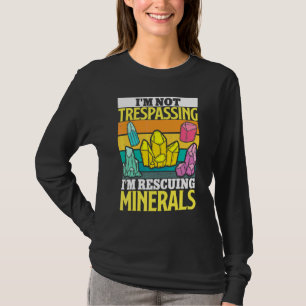 T-shirt Géologue Minéral Collection De Roches Fossiles Je