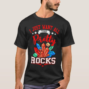 T-shirt Géologue Pretty Rocks Scientifique de la Terre Géo