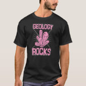 T-shirt Geology Rocks Funny Mineral Rock Crystal Collector (Devant)