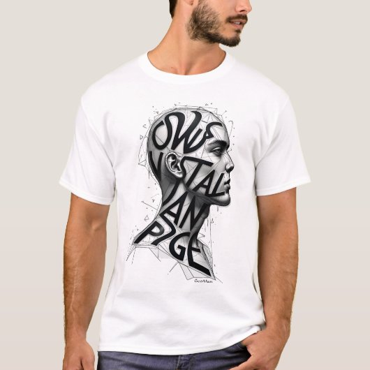 T-shirt GeoMan Linescape (Devant)