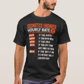 T-shirt Géomatique Génie Horaire Taux Géomatique Engi (Devant)