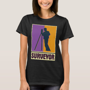 T-shirt Géomètre géodésie ingénieur géomètre théodolite pr