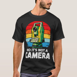 T-shirt Géomètre Rétro Ce N'est Pas Un Appareil Photo