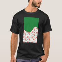 GEOMETRIC Deux TONNES MOTIF Vert et Rouge Bonbons