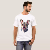 T-shirt Geometric Frenchie Head (Devant entier)