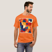 T-shirt Geometric Harmony: Artful Design (Devant entier)