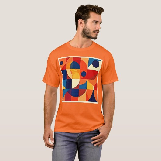 T-shirt Geometric Harmony: Artful Design (Devant entier)