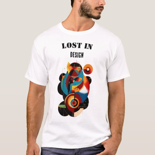 T-shirt Geometric Modern Art – Abstract for Creative Minds (Devant)