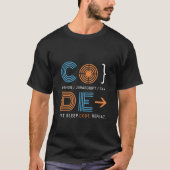 T-shirt Geometric Programmer Code Eat Sleep Repeat Gift (Devant)