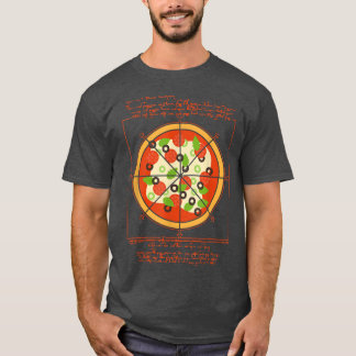 T-shirt Geometrical Da Vinci Pizza Pizza Artist Pizzaholic