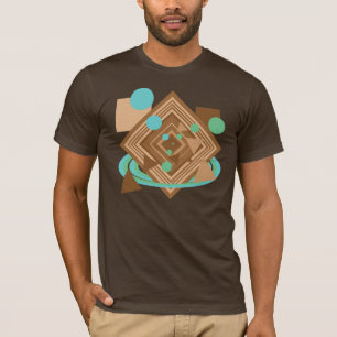 T-shirt Géométrie au chocolat à la menthe