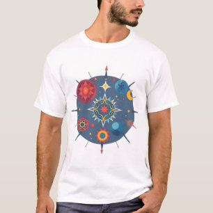 T-shirt Géométrie céleste Abstraite