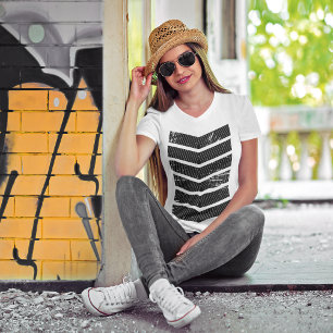 T-shirt Géométrie Chevron Beau été