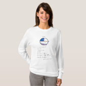 T-shirt Géométrie d'un cercle mathématique Géométrie éduca (Devant entier)