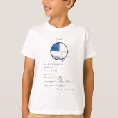T-shirt Géométrie d'un cercle mathématique Géométrie éduca (Devant)
