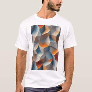 T-shirt Géométrie fissurée : Abstrait sculptural