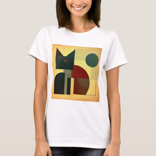 T-shirt Geometrie Katze (Devant)
