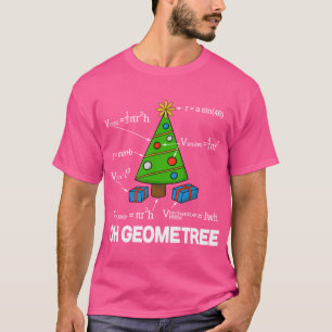 T-shirt Géométrie mathématique Arbre de Noël Geometree rét