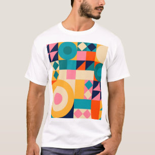 T-shirt Géométrie minimaliste : affiche d'illustration Vin